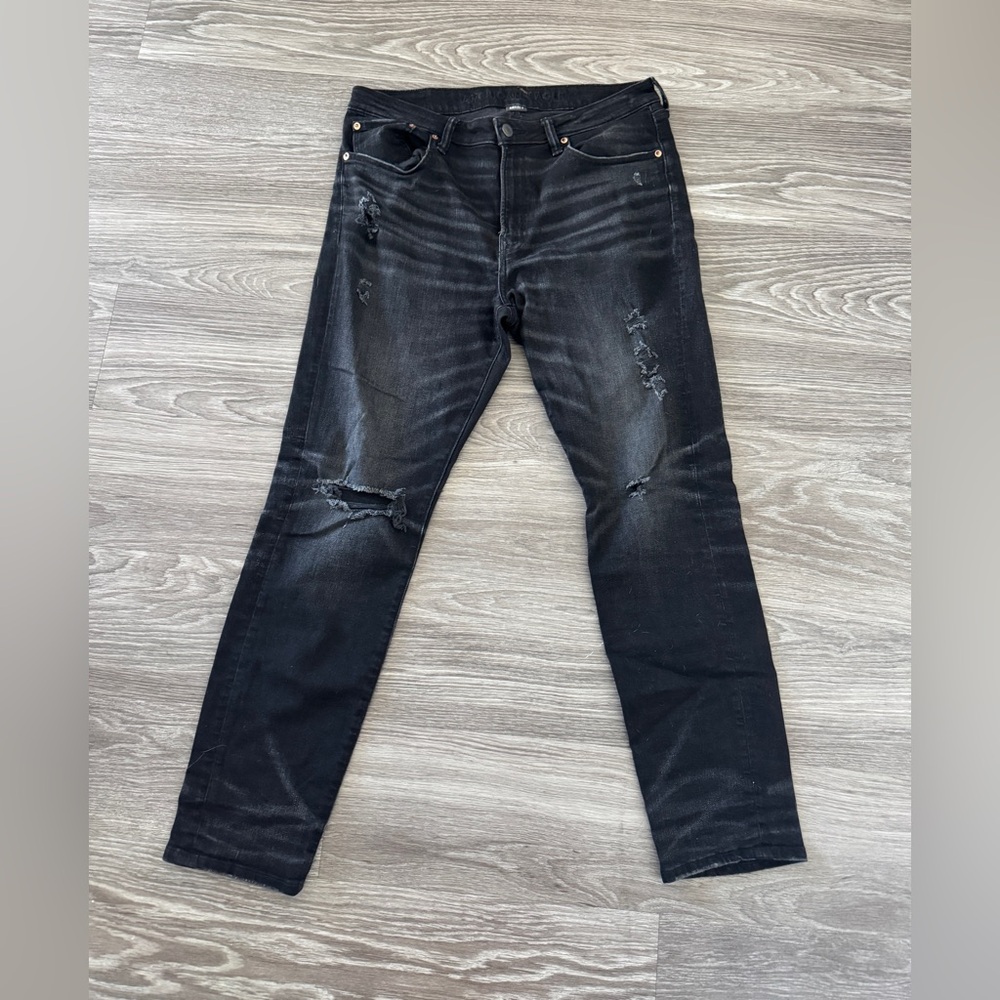 American Eagle Outfitters Men's Black Slim fit Jeans